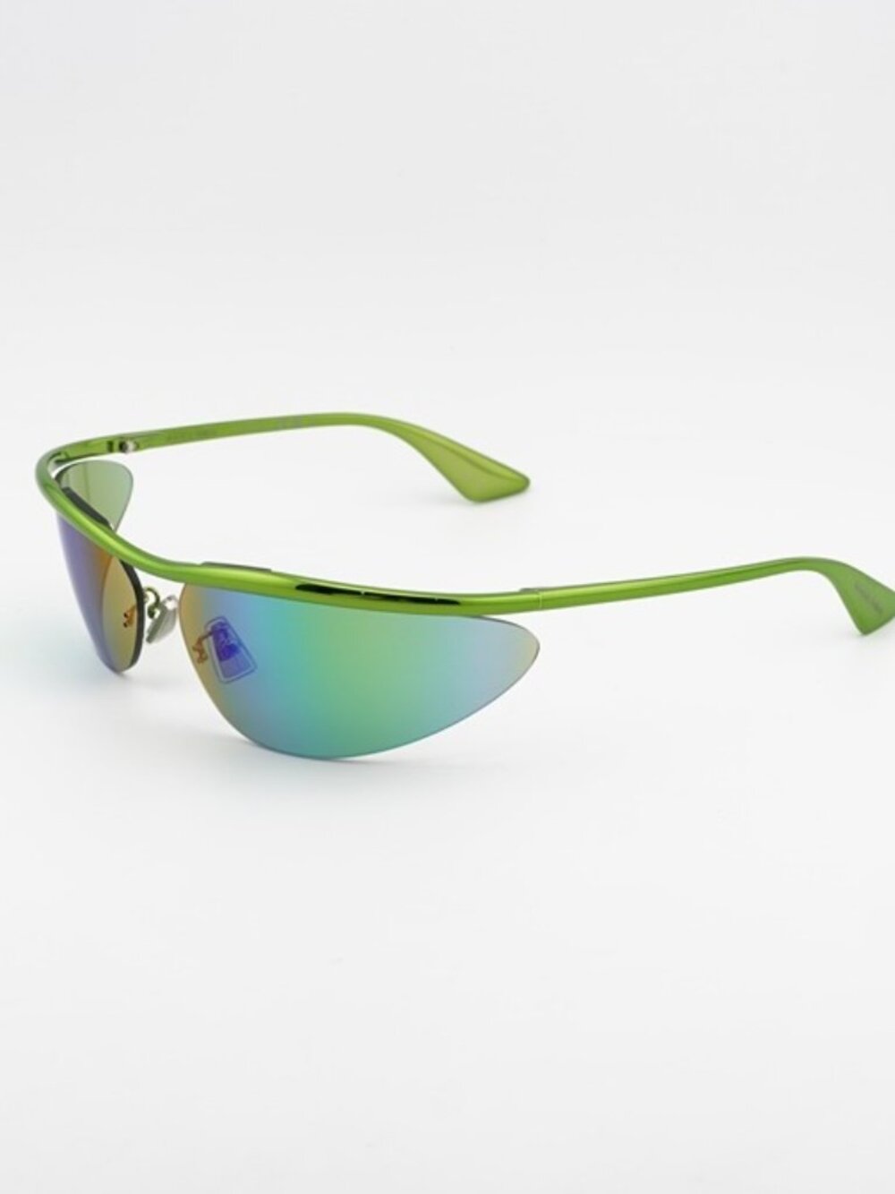 Bottega Veneta BV1174S 003 Sunglasses Green Cat Eye Frame, Green Lenses